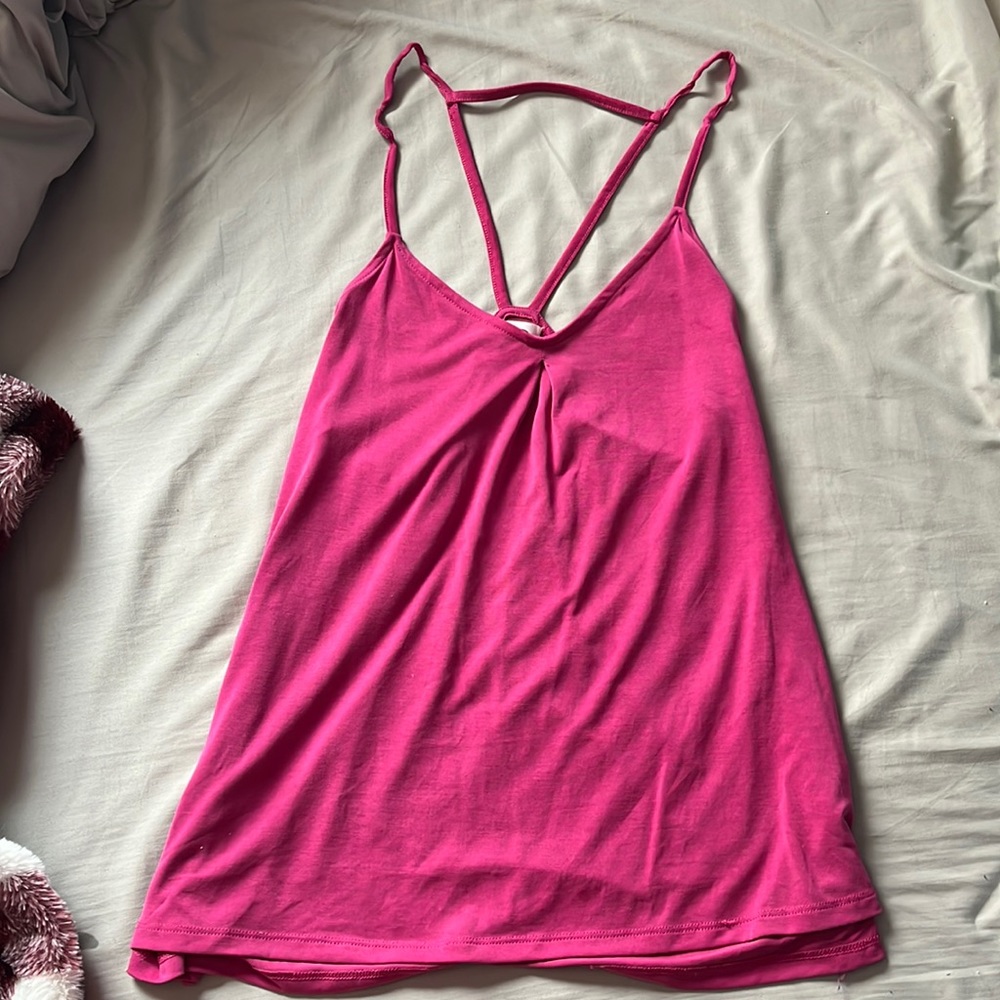 Old Navy pink athletic tank top in size large